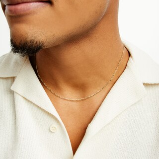 14K Gold Bonded Figaro Chain