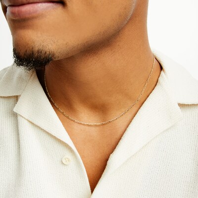 14K Gold Bonded Figaro Chain