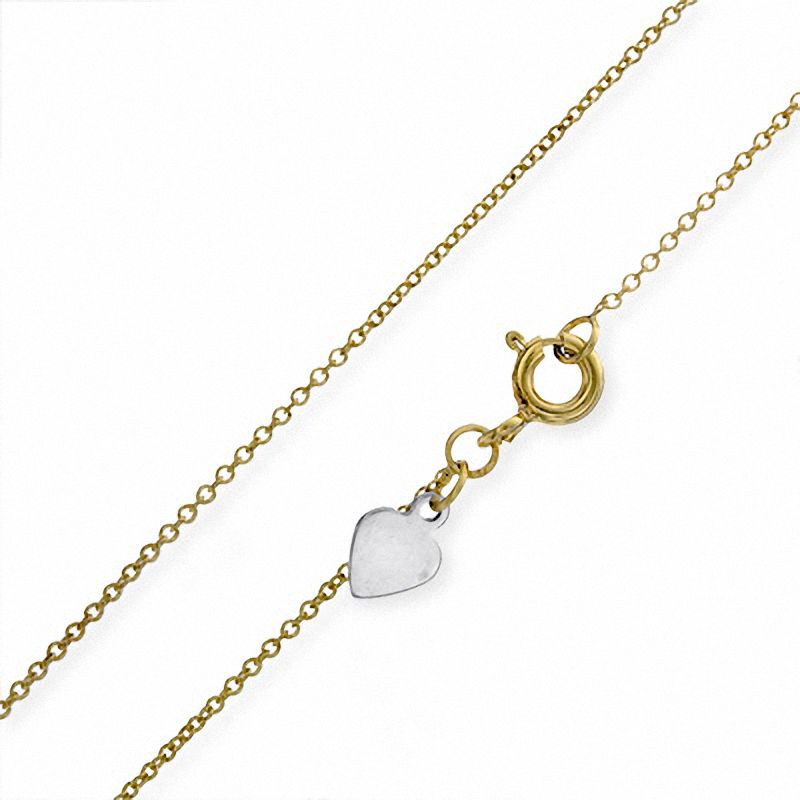 Main Image 1 of 025 Gauge Cable Chain Necklace in 14K Gold Bonded Sterling Silver - 18"