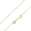 Thumbnail Image 1 of Sterling Silver with 14K Gold Plate 30 Gauge Hammered Square Cable Chain Necklace - 18"