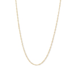 020 Gauge Singapore Chain Necklace in 14K Solid Gold Bonded Sterling Silver - 16&quot;