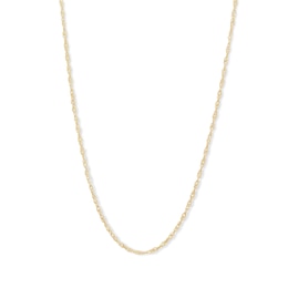 14K Solid Gold Bonded Singapore Chain - 16&quot;