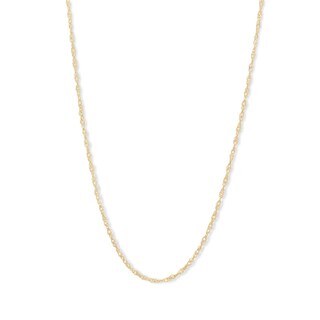 14K Solid Gold Bonded Singapore Chain - 16"