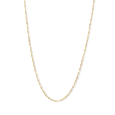14K Solid Gold Bonded Singapore Chain - 16"
