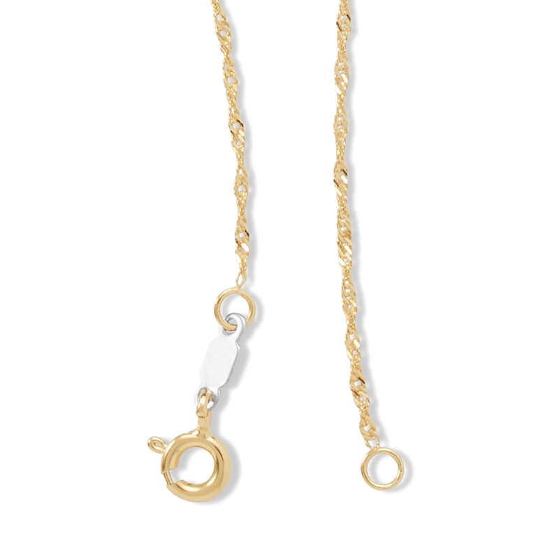 Main Image 2 of 14K Solid Gold Bonded Singapore Chain - 16"