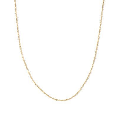 14K Gold Bonded Singapore Chain - 18"