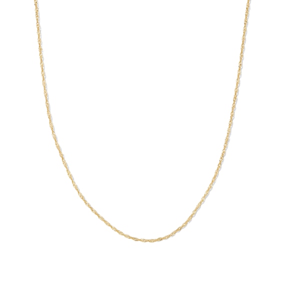 14K Gold Bonded Singapore Chain - 18"