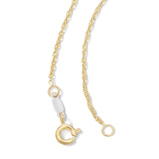 14K Gold Bonded Singapore Chain - 18"