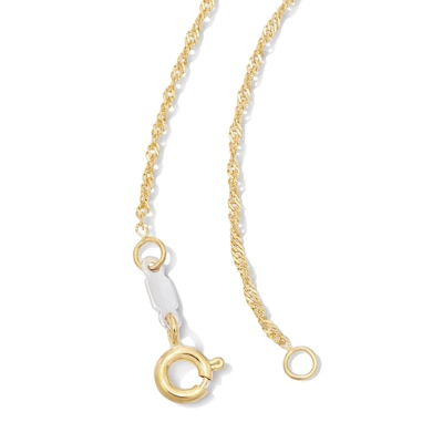 14K Gold Bonded Singapore Chain - 18"