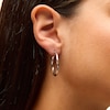 Thumbnail Image 2 of Twist Tube Hoop Earrings in Hollow Sterling Silver