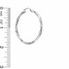 Thumbnail Image 1 of 45mm Twist Tube Hoop Earrings in Hollow Sterling Silver