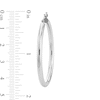 Thumbnail Image 3 of 40mm Polished Hoop Earrings in Sterling Silver