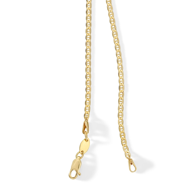 2.3mm Mariner Chain Necklace in 14K Gold Bonded Semi-Solid Sterling Silver - 18"