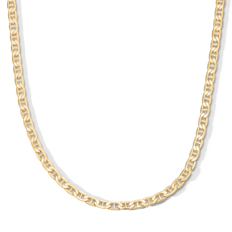 3.1mm Mariner Chain Necklace in 14K Gold Bonded Semi-Solid Sterling Silver - 20"