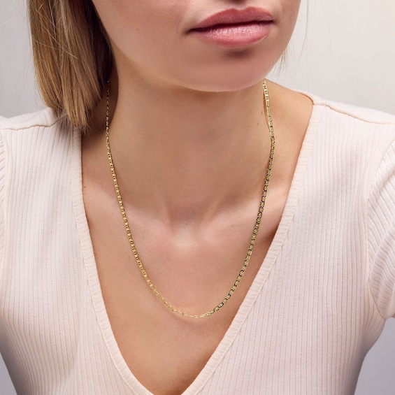 14K Gold Bonded Mariner Chain - 20"