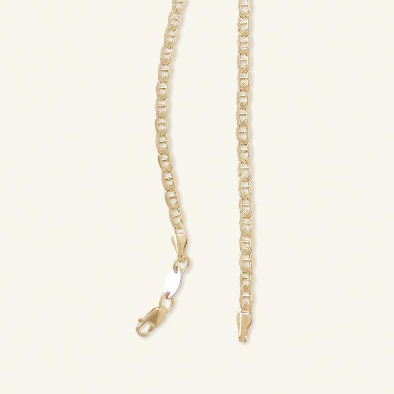 3.1mm Mariner Chain Necklace in 14K Gold Bonded Semi-Solid Sterling Silver - 20"