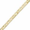 Thumbnail Image 1 of 100 Gauge Mariner Chain Bracelet in Sterling Silver with 14K Gold Plate - 8"