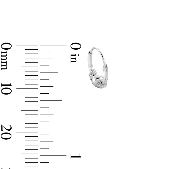 Sterling Silver Bali Continuous Hoops Trio