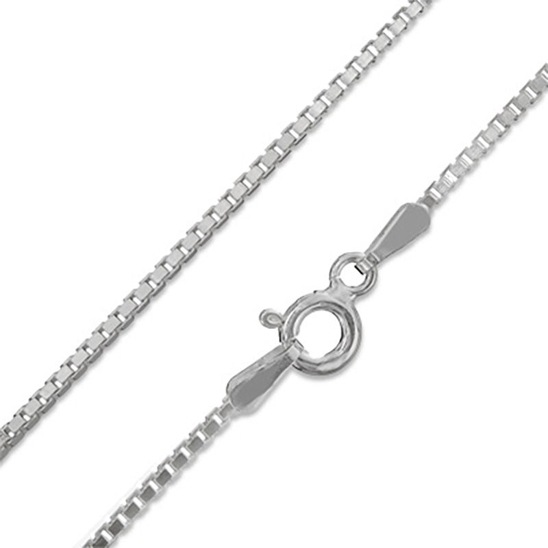 Main Image 1 of Sterling Silver Box Chain Made in Italy - 22"