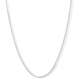 Made in Italy 090 Gauge Box Chain Necklace in Sterling Silver - 22&quot;