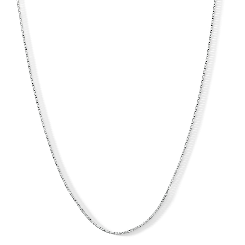 Main Image 1 of Sterling Silver Box Chain Made in Italy - 22"