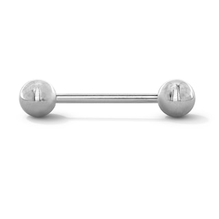 Solid Stainless Steel Barbell - 14G 5/8"