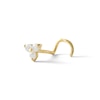 Thumbnail Image 0 of 14K Gold CZ Triangle Screw Nose Stud - 22G