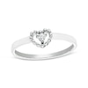 Thumbnail Image 0 of Child's Cubic Zirconia Heart Ring in Sterling Silver - Size 3