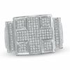Thumbnail Image 0 of 1/2 CT. T.W. Composite Diamond Cross Ring in Sterling Silver