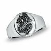 Thumbnail Image 1 of 1/8 CT. T.W. Black Diamond Dragon Ring in Sterling Silver - Size 10.5