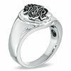 Thumbnail Image 2 of 1/8 CT. T.W. Black Diamond Dragon Ring in Sterling Silver - Size 10.5
