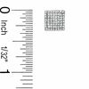 Thumbnail Image 1 of 3/8 CT. T.W. Diamond Square Composite Stud Earrings in Sterling Silver - XL Post