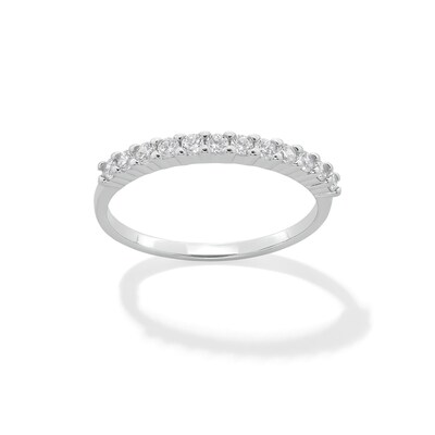 2mm Cubic Zirconia Stackable Ring in Sterling Silver