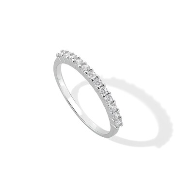 2mm Cubic Zirconia Stackable Ring in Sterling Silver