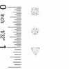 5mm Cubic Zirconia Stud Earrings Set in Sterling Silver