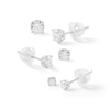 Thumbnail Image 0 of Cubic Zirconia Stud Earrings Set in Sterling Silver