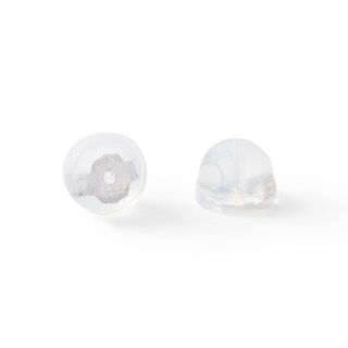 Solid Sterling Silver Graduated CZ Three Pair Stud Earrings Set