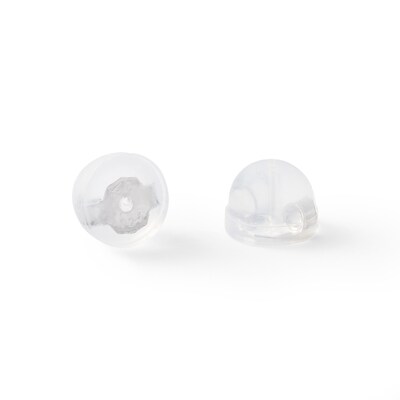 Solid Sterling Silver Graduated CZ Three Pair Stud Earrings Set