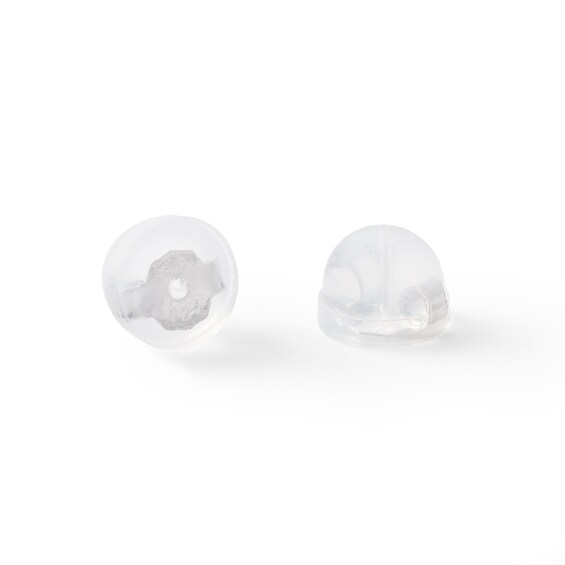Solid Sterling Silver Graduated CZ Three Pair Stud Earrings Set