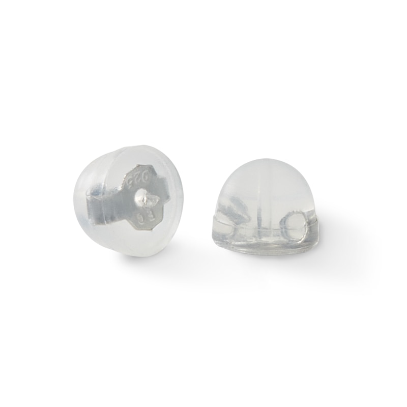 Main Image 2 of 7mm Black and White Cubic Zirconia Stud Earrings Set in Sterling Silver