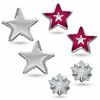 Child's Star Stud Earrings Set in Sterling Silver