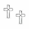 Thumbnail Image 0 of Child's Cross Stud Earrings in Sterling Silver