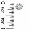 Thumbnail Image 2 of Child's Cubic Zirconia Flower Stud Earrings in Sterling Silver