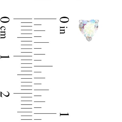 Solid Sterling Silver Multi-Shape and Multi-Color CZ Three Pair Stud Earrings Set