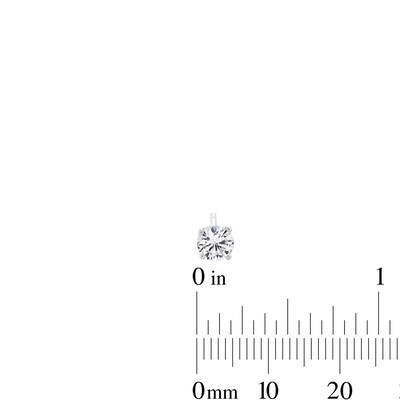 Solid Sterling Silver Multi-Shape CZ Solitaire Three Pair Studs Set