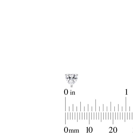 Solid Sterling Silver Multi-Shape CZ Solitaire Three Pair Studs Set