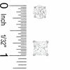 7mm Cubic Zirconia Earrings Set in Sterling Silver