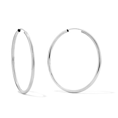 Sterling Silver Continuous Hoops