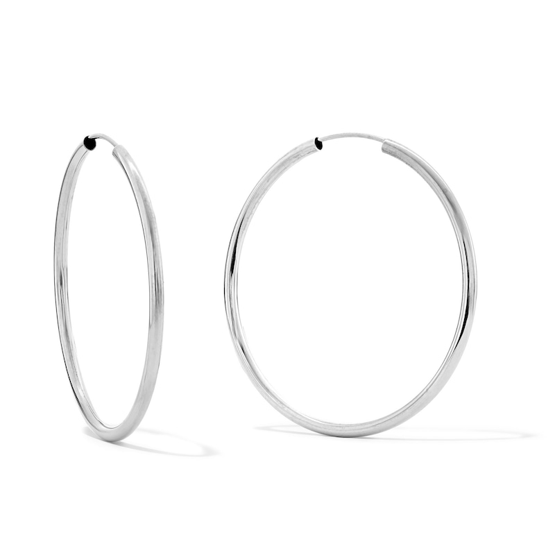 Sterling Silver Continuous Hoops