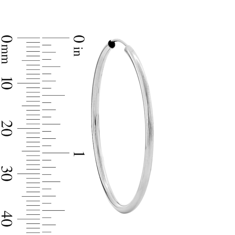 Main Image 3 of Sterling Silver Continuous Hoops